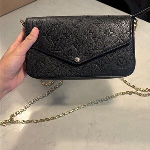 Pochette Félicie Monogram black crossbody